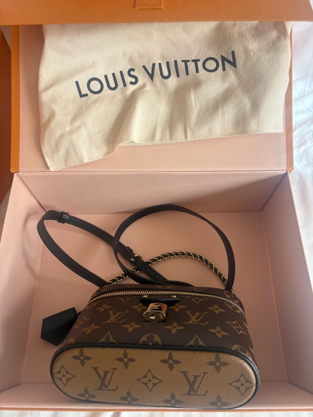 Louis Vuitton Brown Monogram Vanity Crossbody with Gold Hardware - Picture 4 of 10